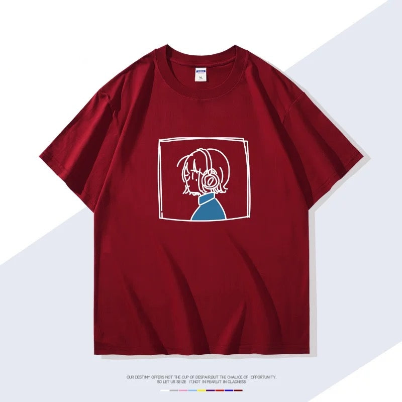 【tops】『結束バンド』プリントT-シャツ( 男女兼用)K0289