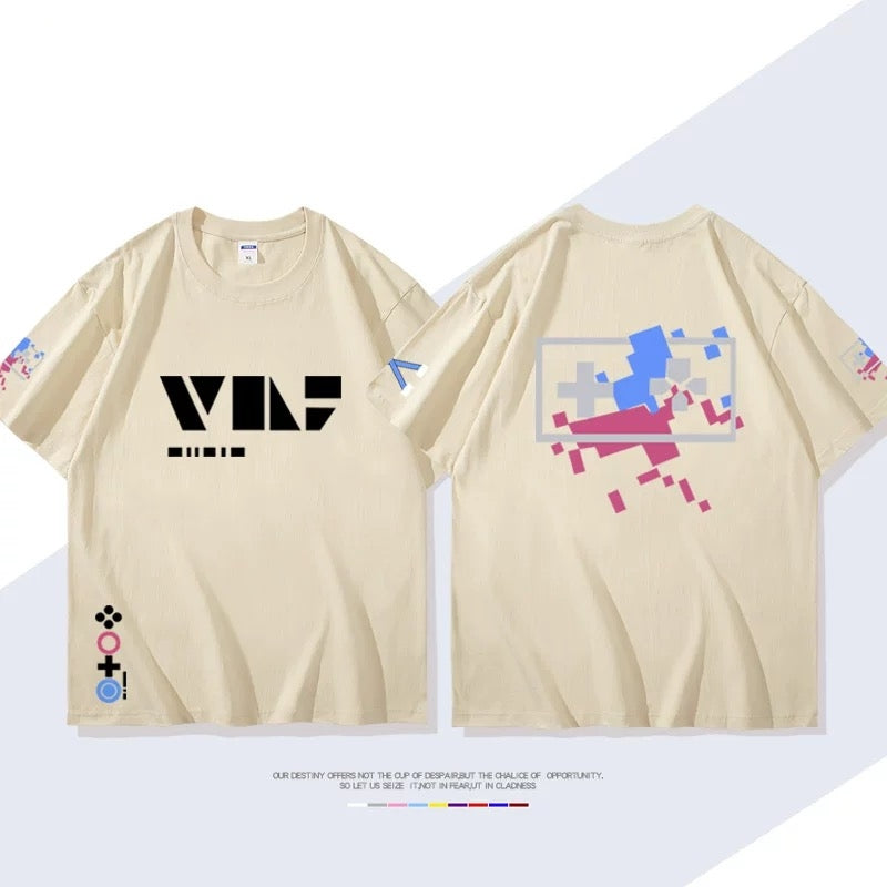 【tops】『崩壊』プリントT-シャツ( 男女兼用)K0290