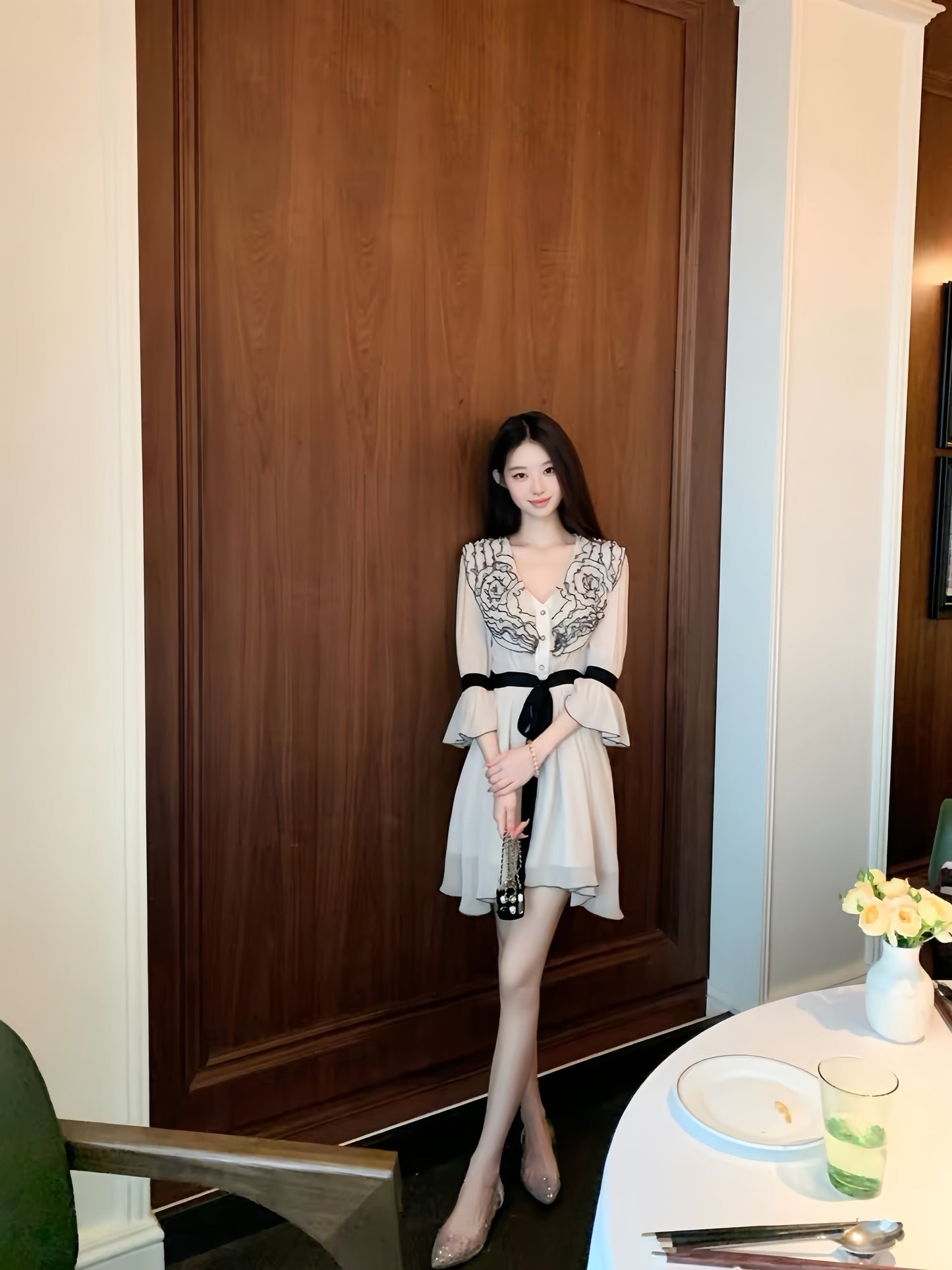 【dress】フリルミニワンピース K0563