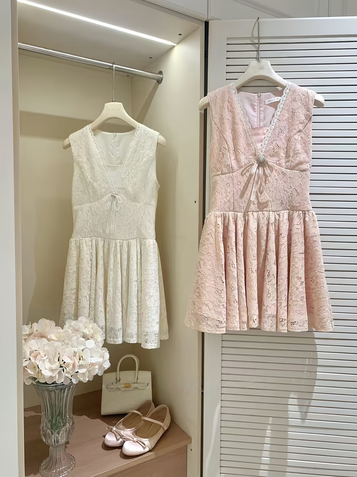 【dress】レースミニワンピース K0566