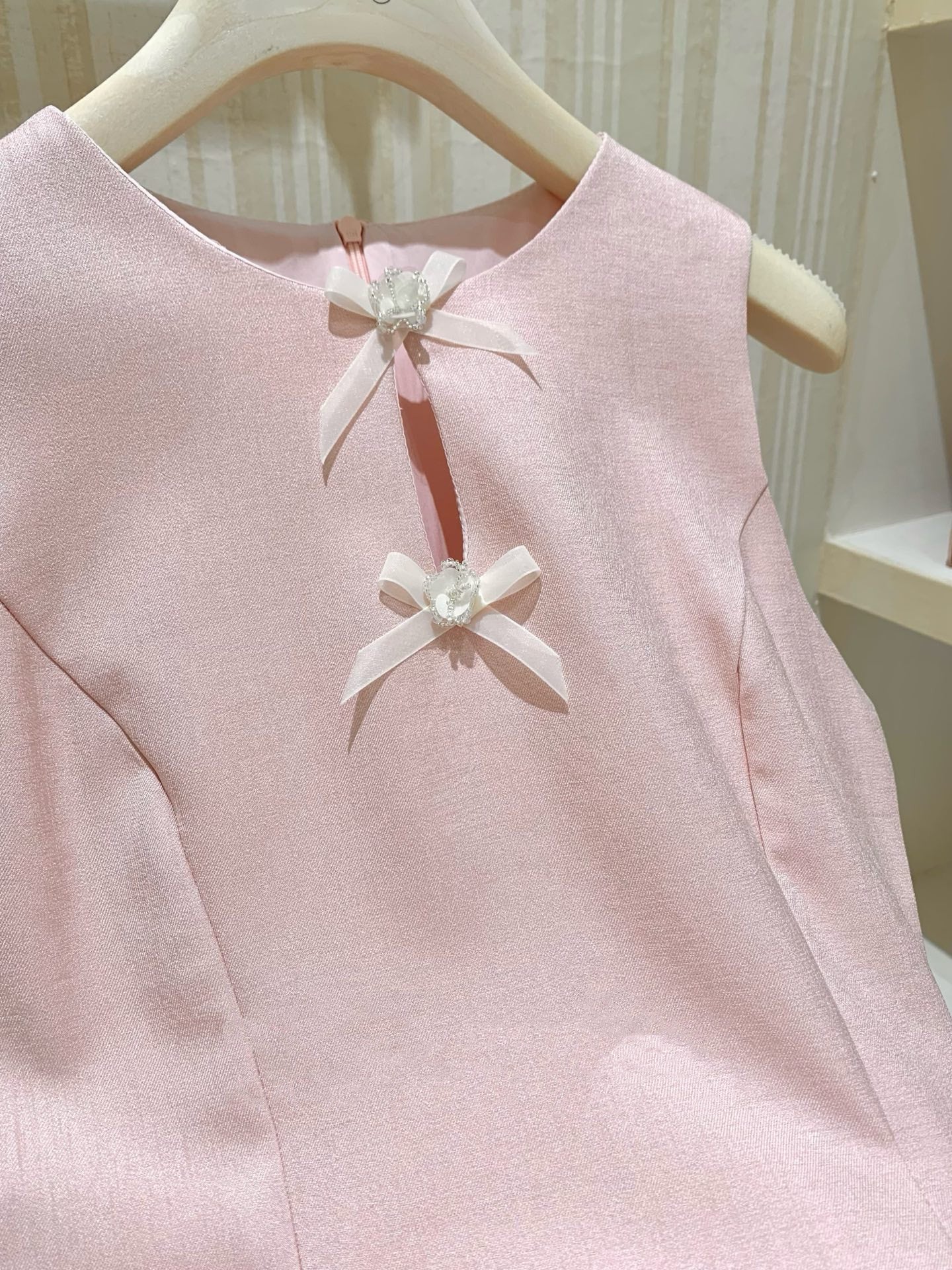 【dress】リボンフレアミニワンピース N3721