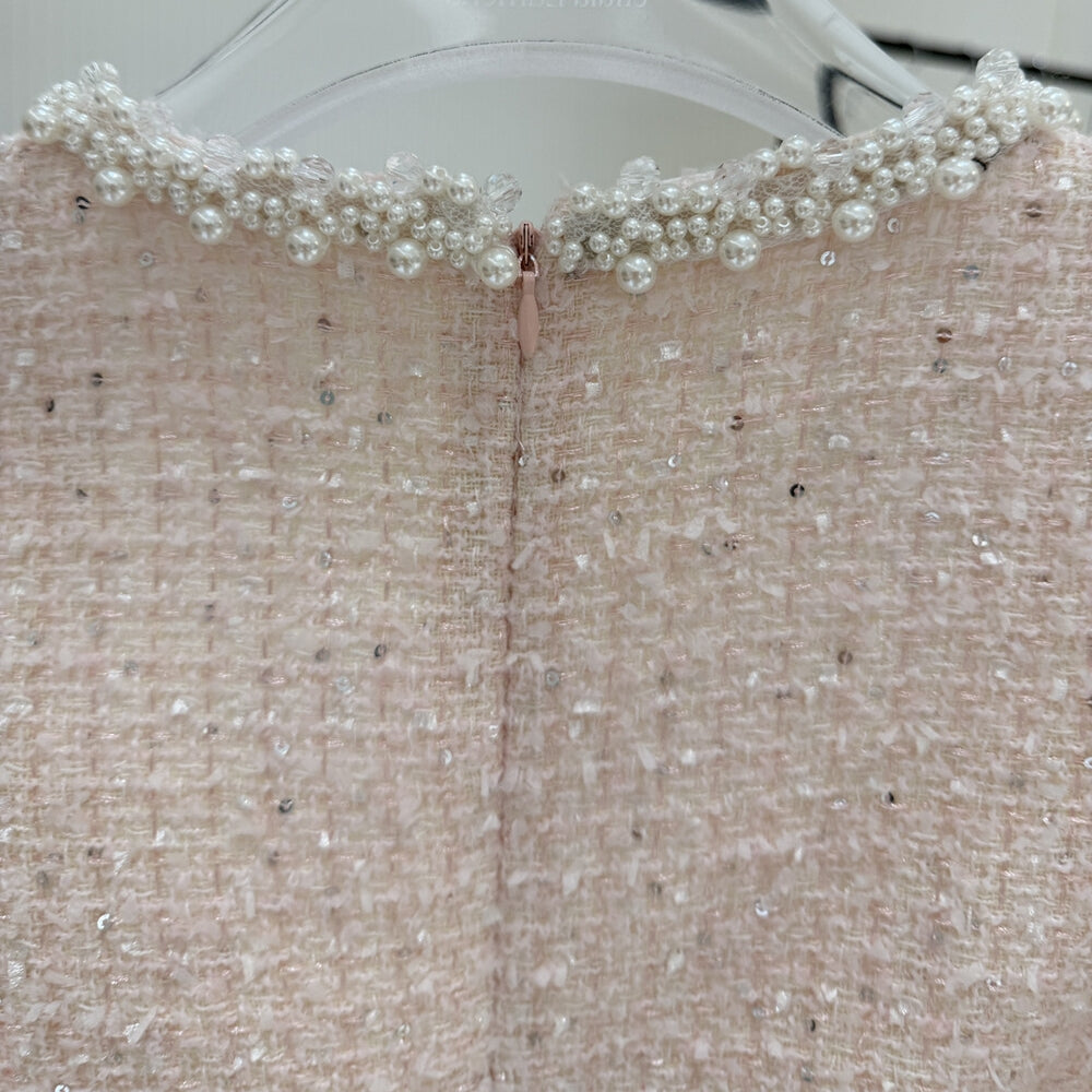【dress】リボンツイードミニワンピース K0636