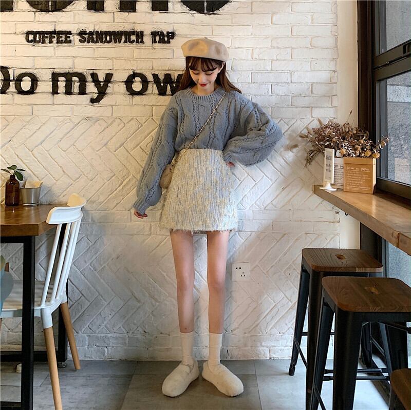 【bottoms】好感度UPファッションハイウエスト着痩せスカート