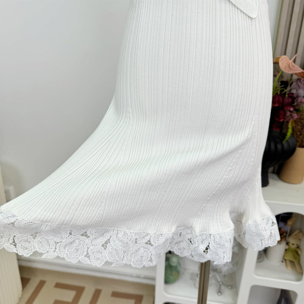 【dress】クロスレースドッキングミニワンピース N3220