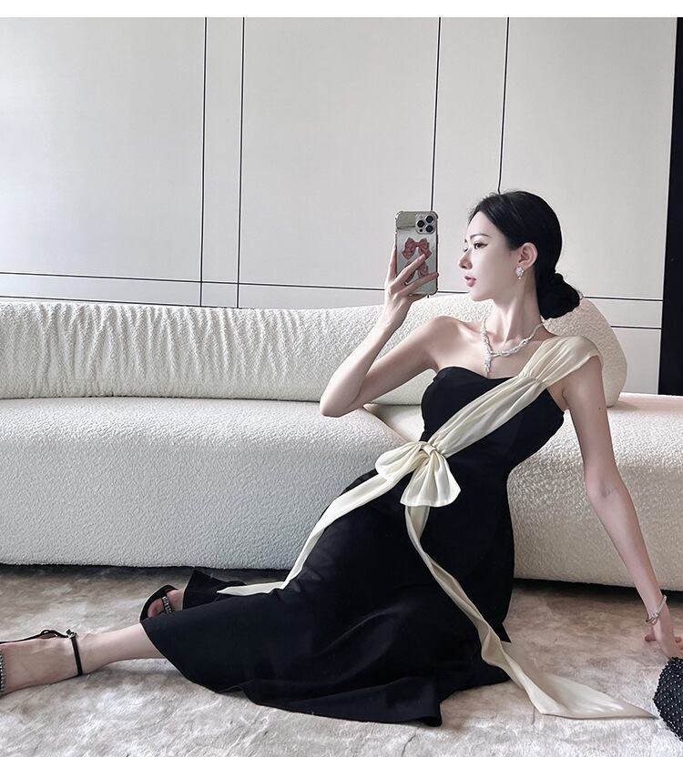 【dress】オフショルダーAラインワンピース G21051