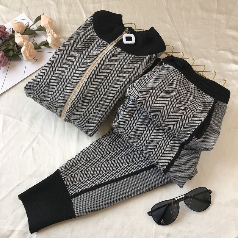 【set】優しい雰囲気!ファッション気質満点オシャレ着心地良い高品質ニット2点セット G3084