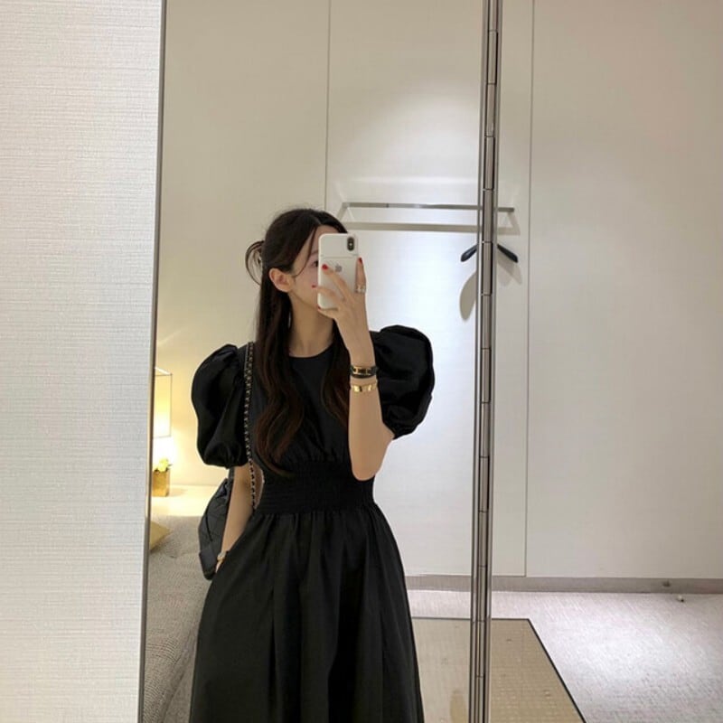 【dress】パフスリーブワンピース M23882
