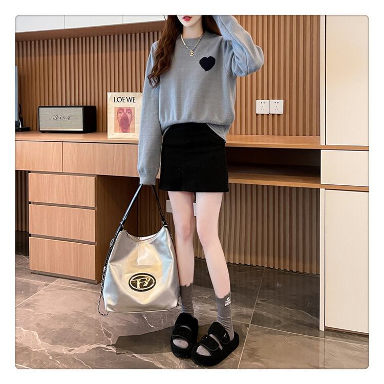 【tops】クルーネックニットセーター M18596