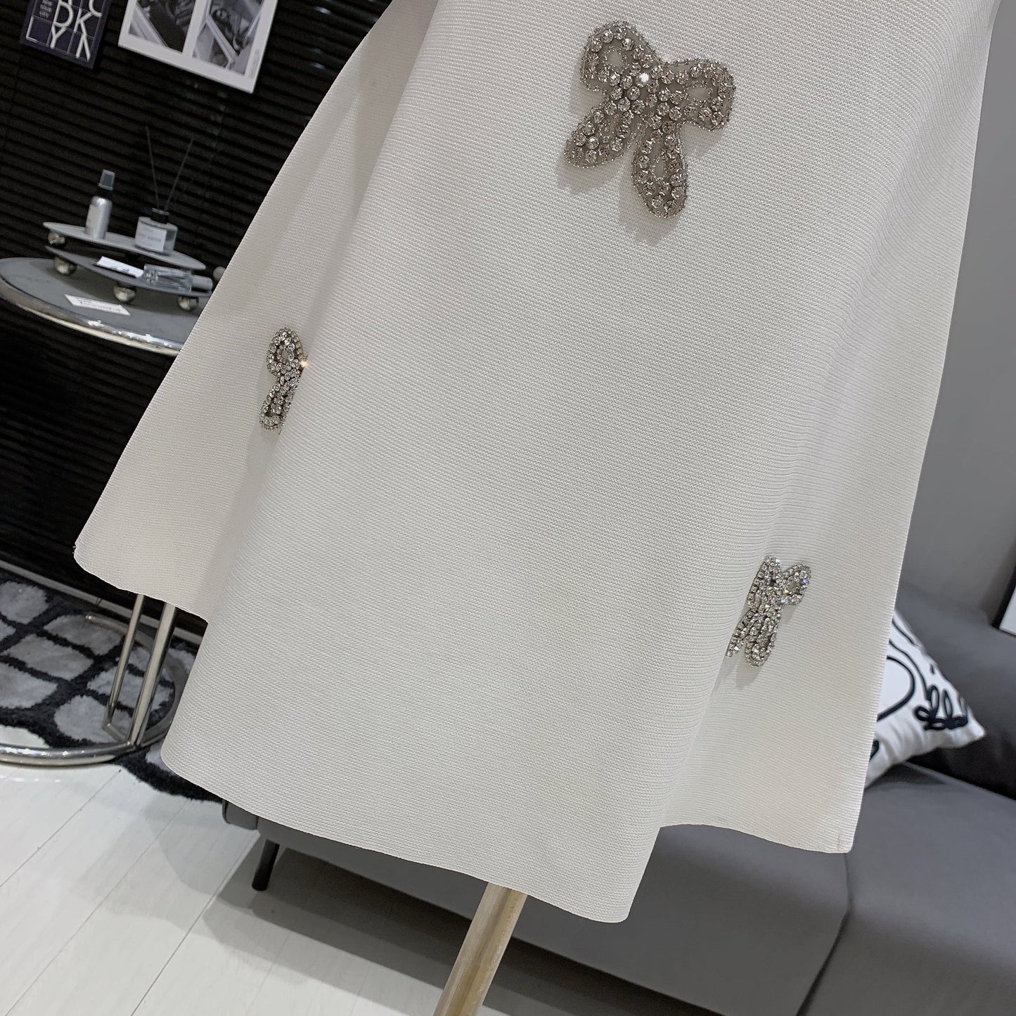 【dress】ビジューノースリーブワンピース M29969