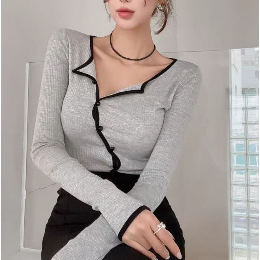 【tops】イレギュラー長袖TシャツG22587
