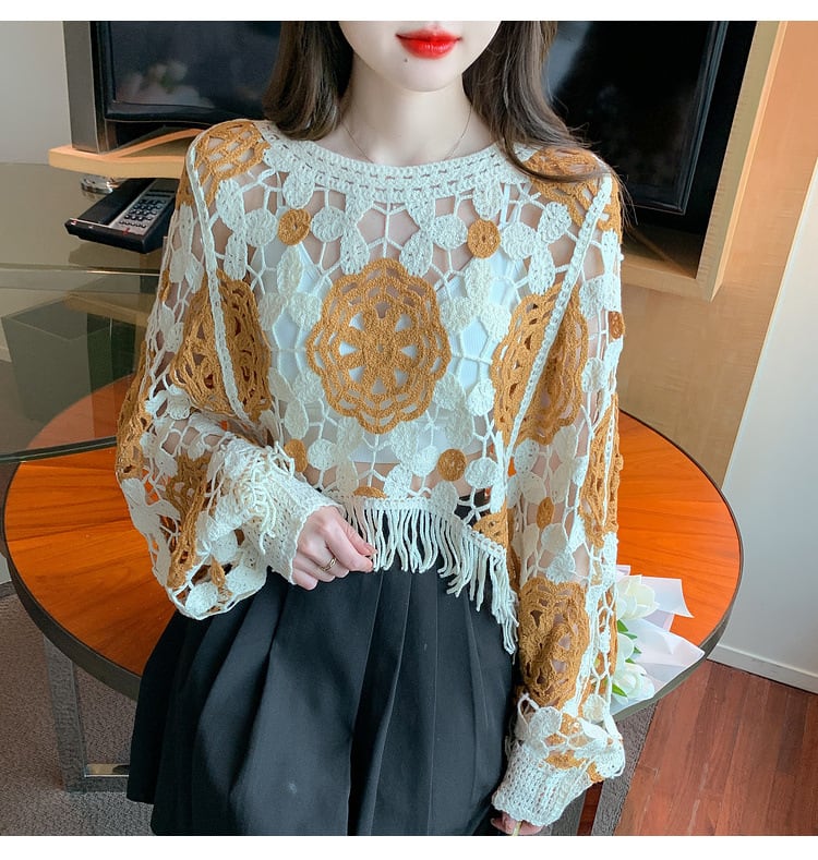 【tops】レースプルオーバー M29359