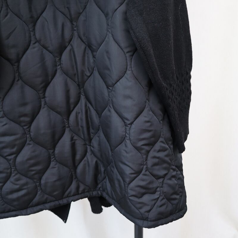 【outer】切り替えロング丈ニットカーデ M27166