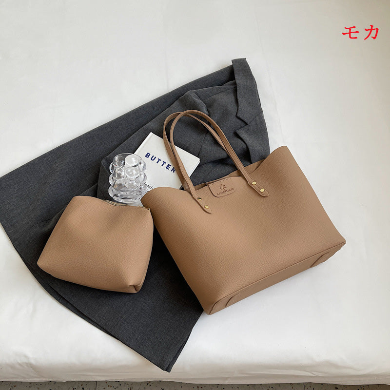 【小物】4色大容量ショルダーバッグF8174