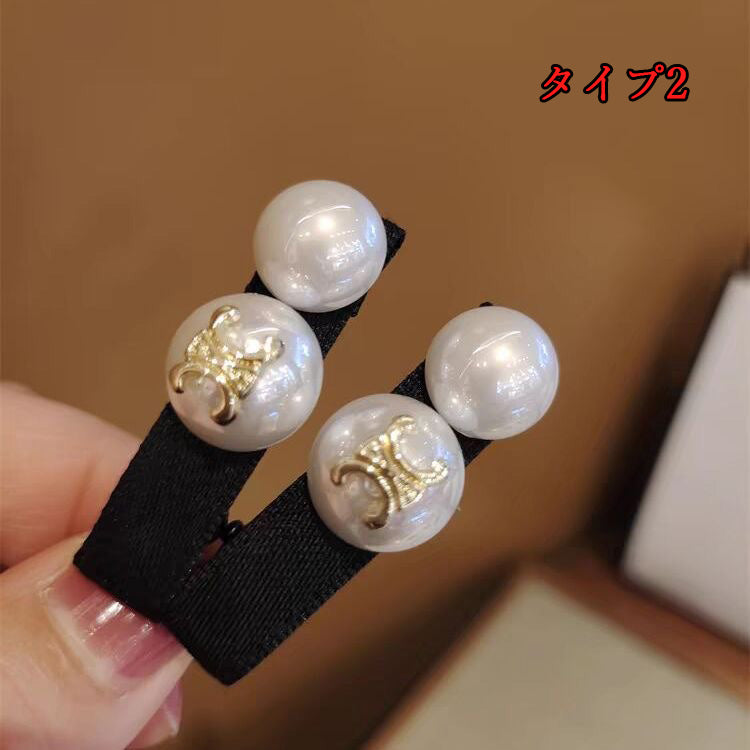 【小物】2点セットヘアクリップアクセサリーF7842