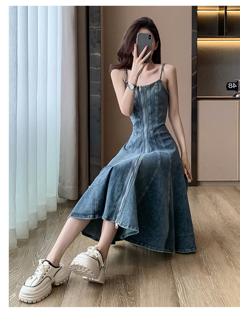 【dress】デニムキャミワンピース M24564