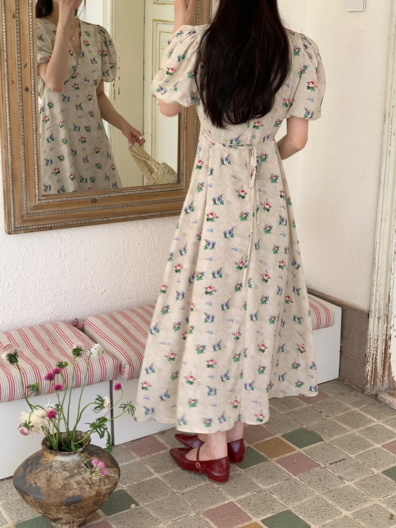 【dress】花柄ワンピース M24741