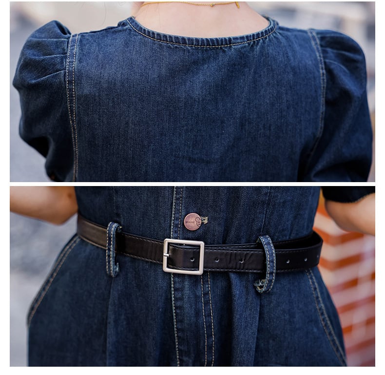 【set】レトロ薄手デニムオールインワンG21573