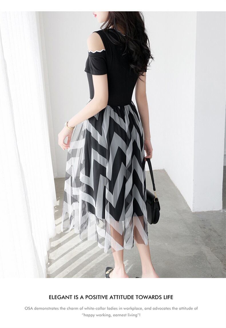 【dress】偽二つ切り替えワンピース G20246