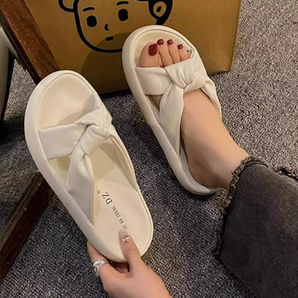 【shoes】3色厚底スリッパF7476