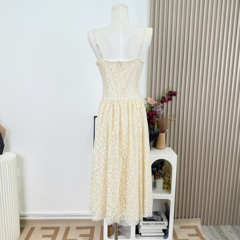 【dress】レースキャミワンピース Q7955