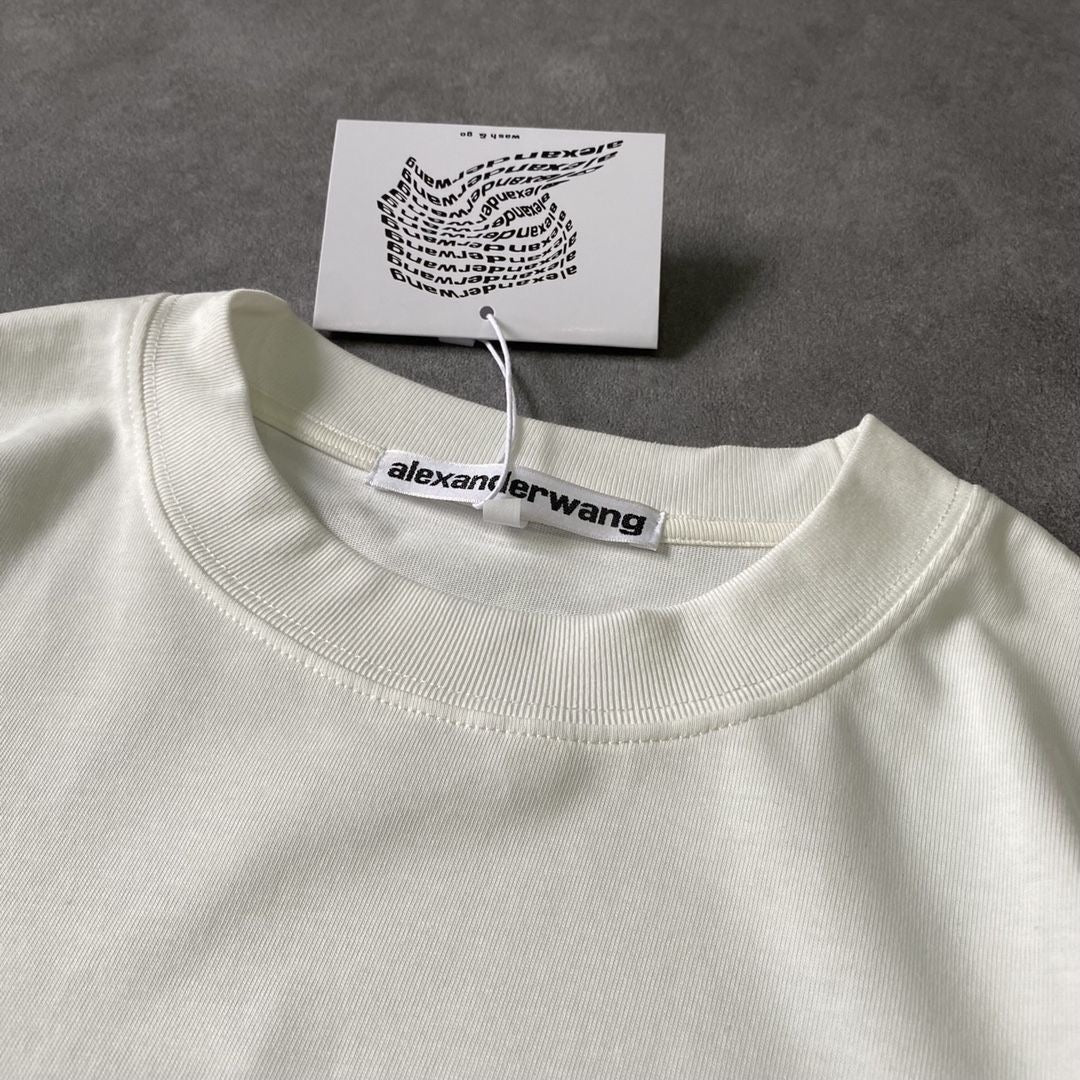 【tops】2色ラウンドネック半袖TシャツF7894