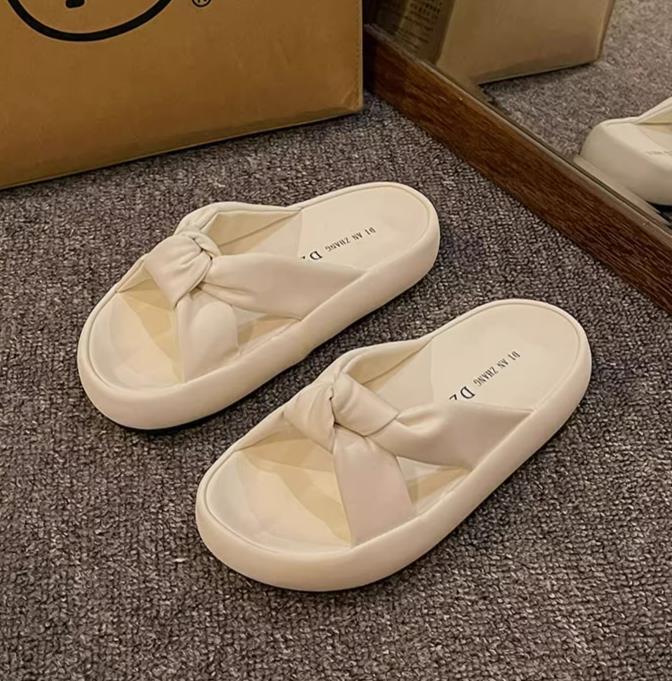【shoes】3色厚底スリッパF7476