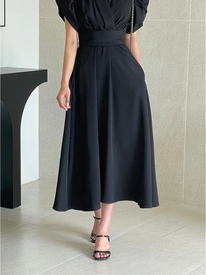 【dress】Vネックデートワンピース M24904