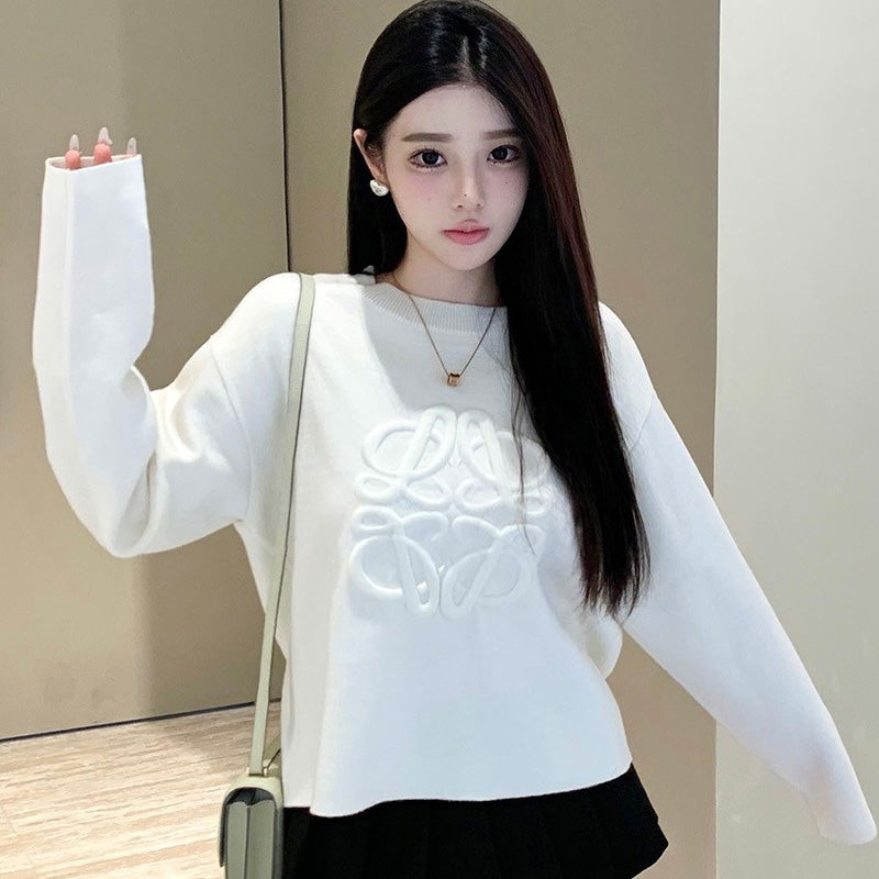 【tops】長袖ニットセーターF7932