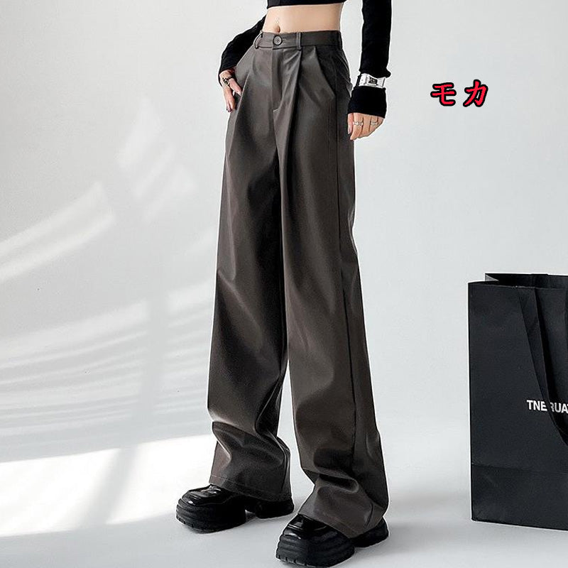 【bottoms】ボーダー柄ガウチョパンツF8399