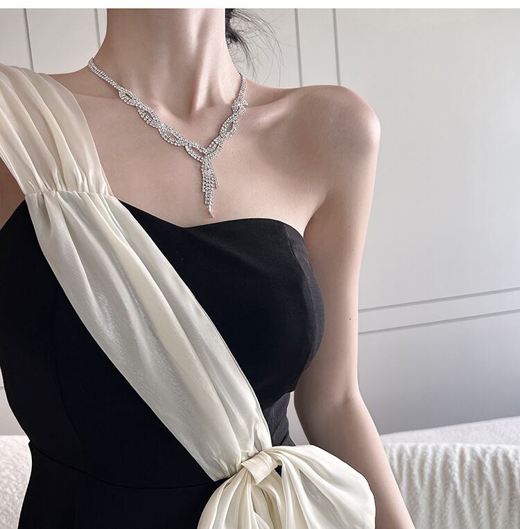 【dress】オフショルダーAラインワンピース G21051