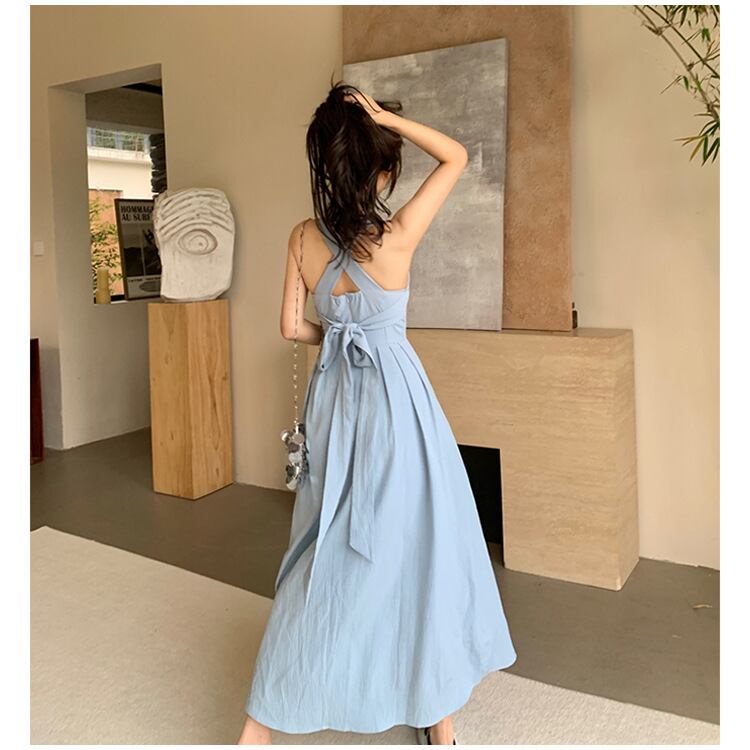 【dress】スウィート無地キャミワンピース G21114