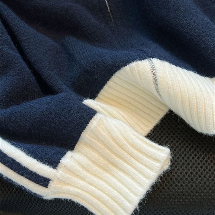 【outer】ファスナーニットカーデ M26418