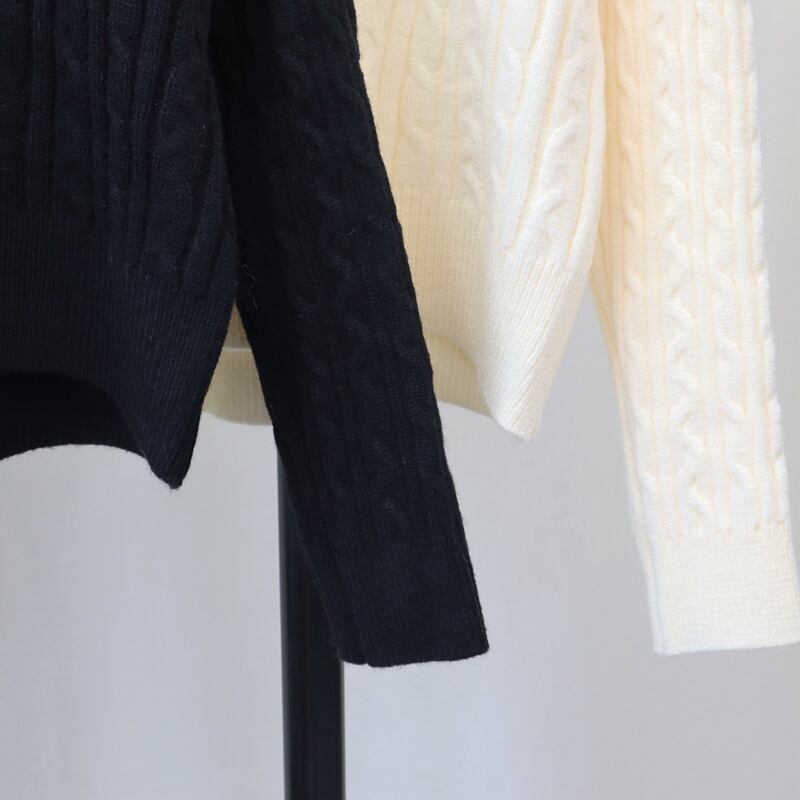 【tops】POLOネックニットセーター M27521