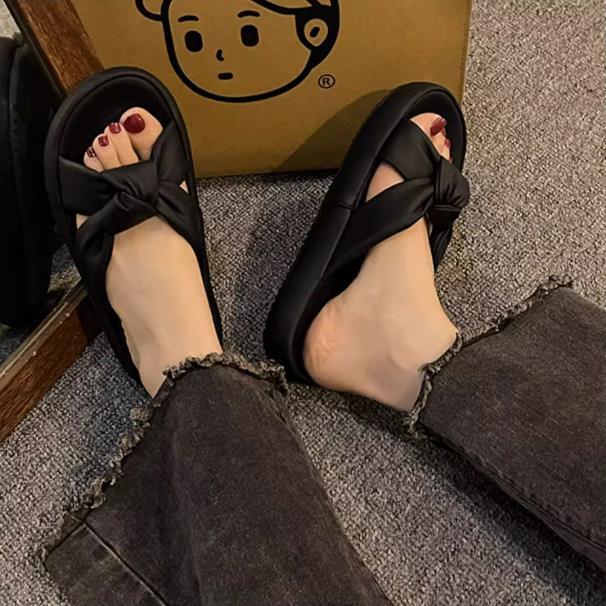 【shoes】3色厚底スリッパF7476