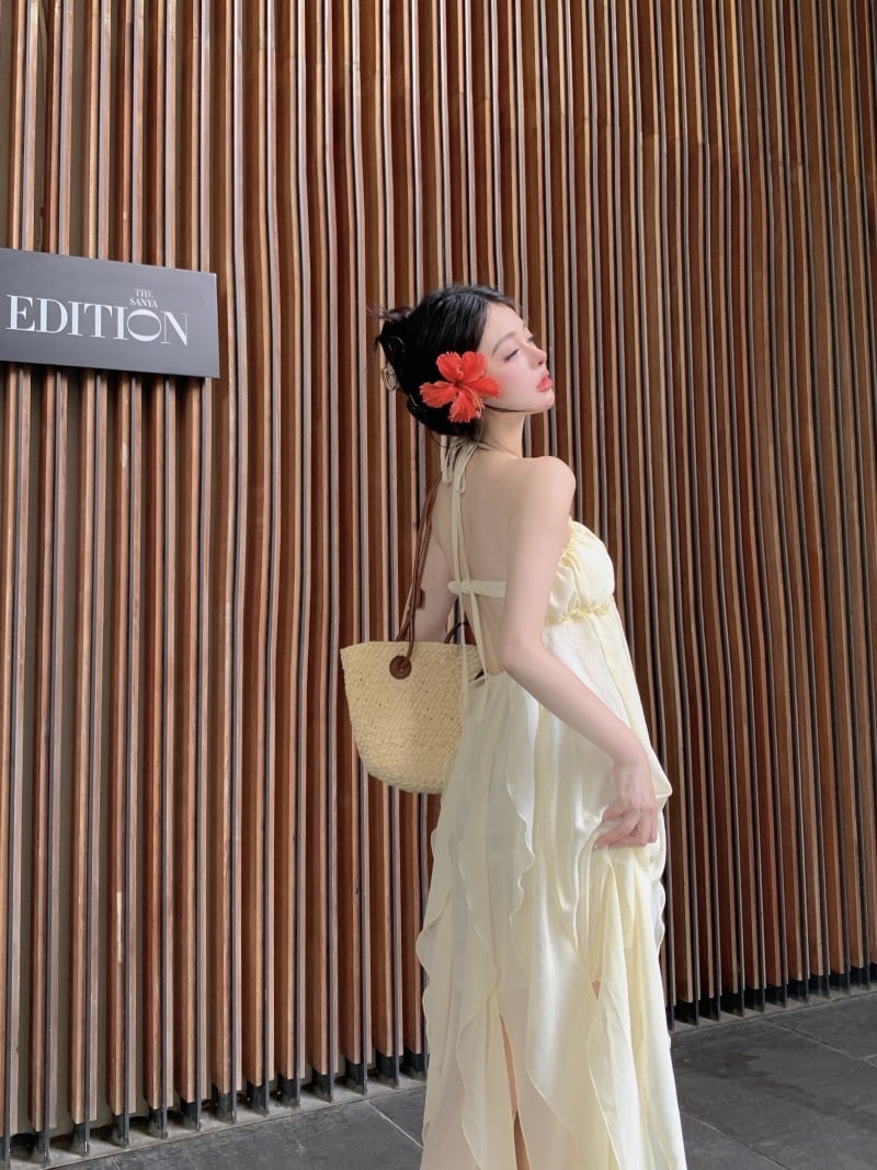 【dress】バックレスワンピース M25007