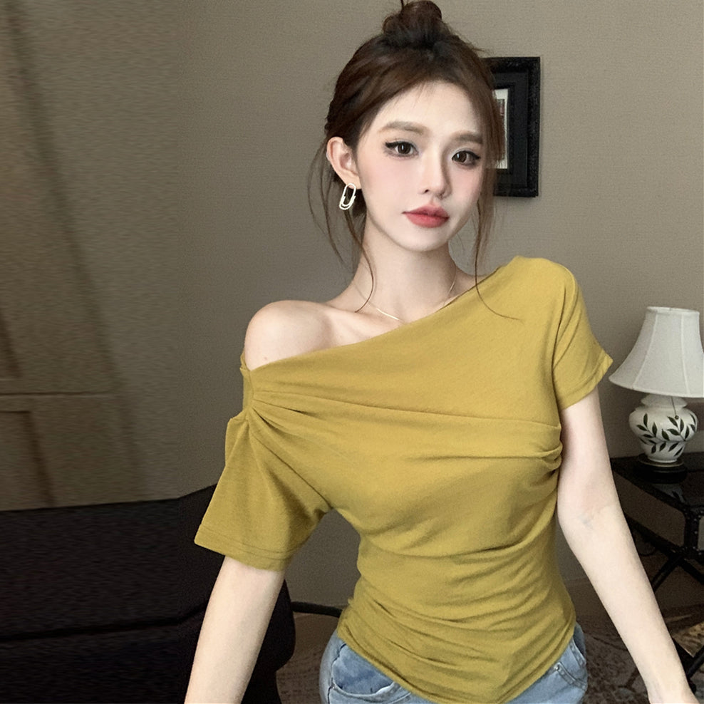 【tops】オフショルダーTシャツG22124