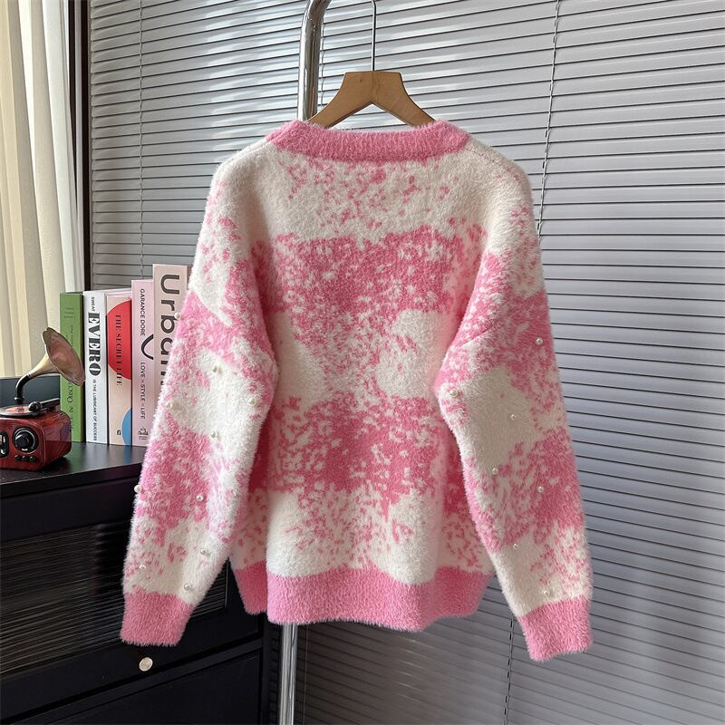 【tops】パールニットセーター M19066
