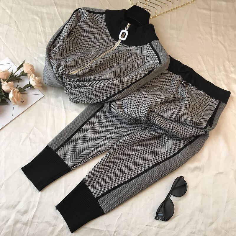 【set】優しい雰囲気!ファッション気質満点オシャレ着心地良い高品質ニット2点セット G3084