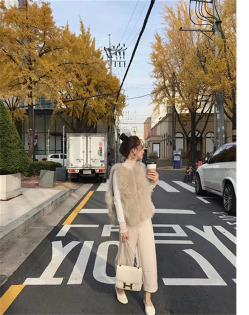 【tops】秋冬新作ノースリーブ無地寒さ対策人気韓国ファッション着回しチョッキF3521