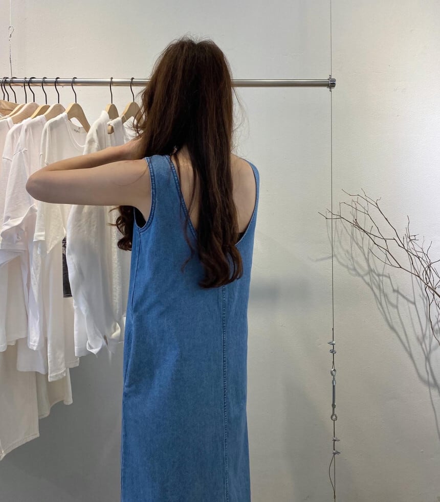 【dress】デニムベストワンピース M23881