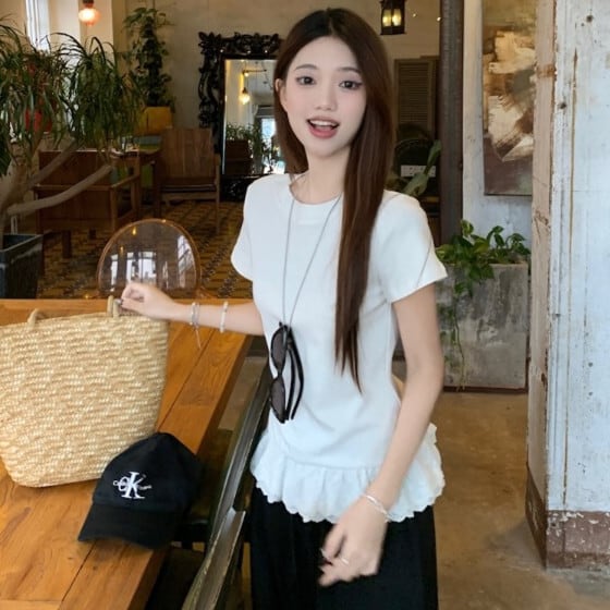 【tops】切り替えTシャツ M29855