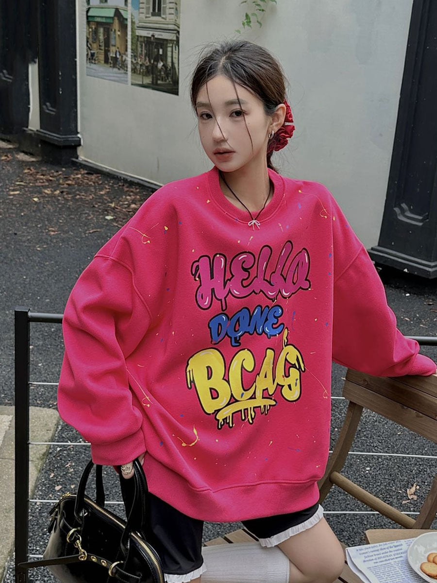 【tops】プリントプルオーバー M25409