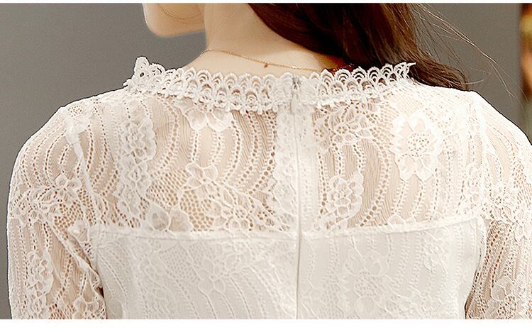 【dress】ファッション気質満点エレガントレトロレース体型カバーワンピース G2645