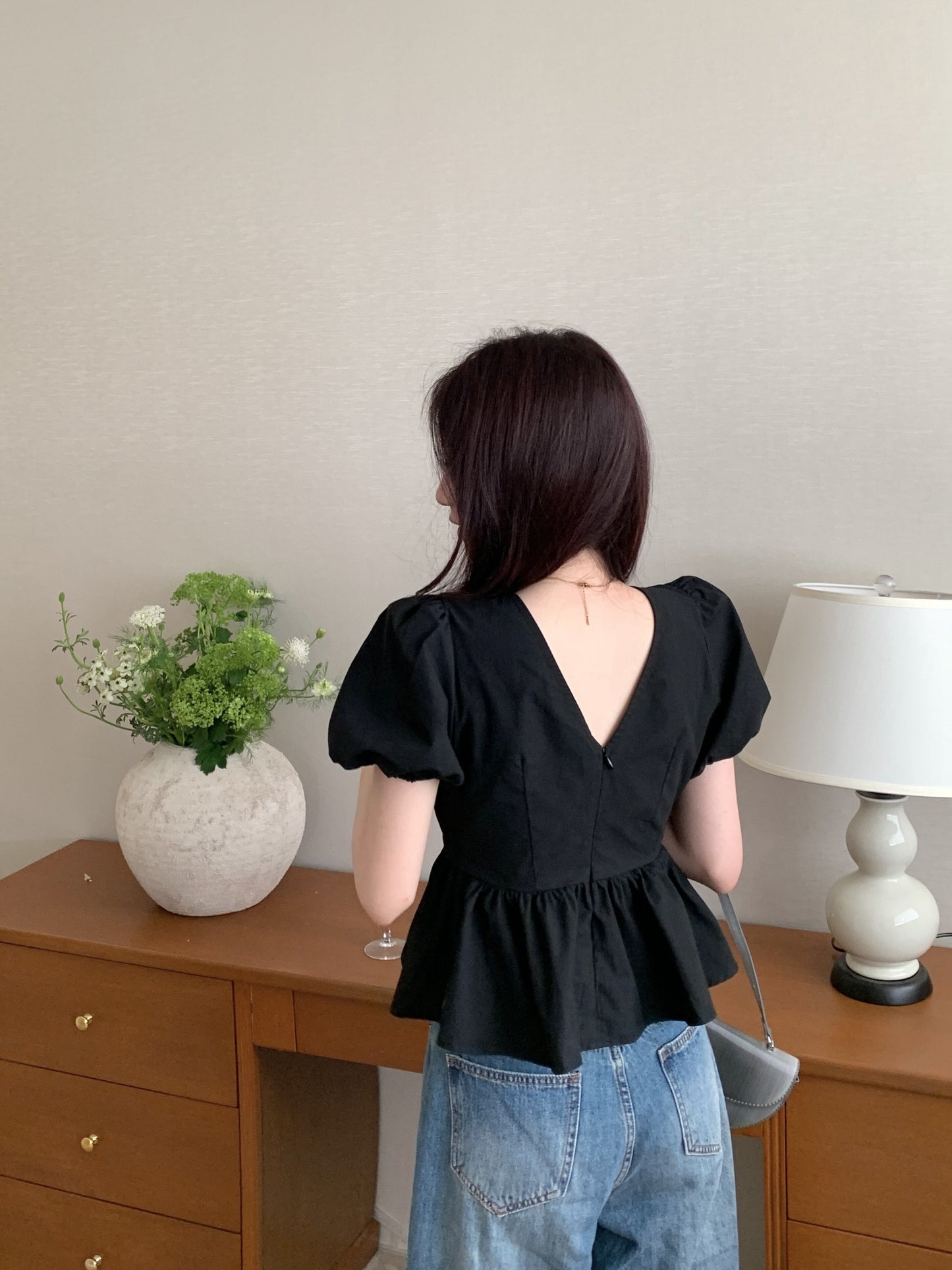 【tops】VネックブラウスG20358