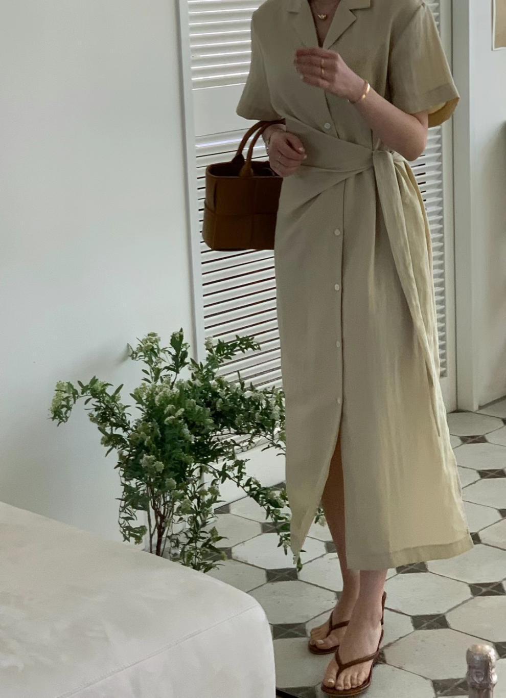 【dress】レトロシャツワンピース G20072