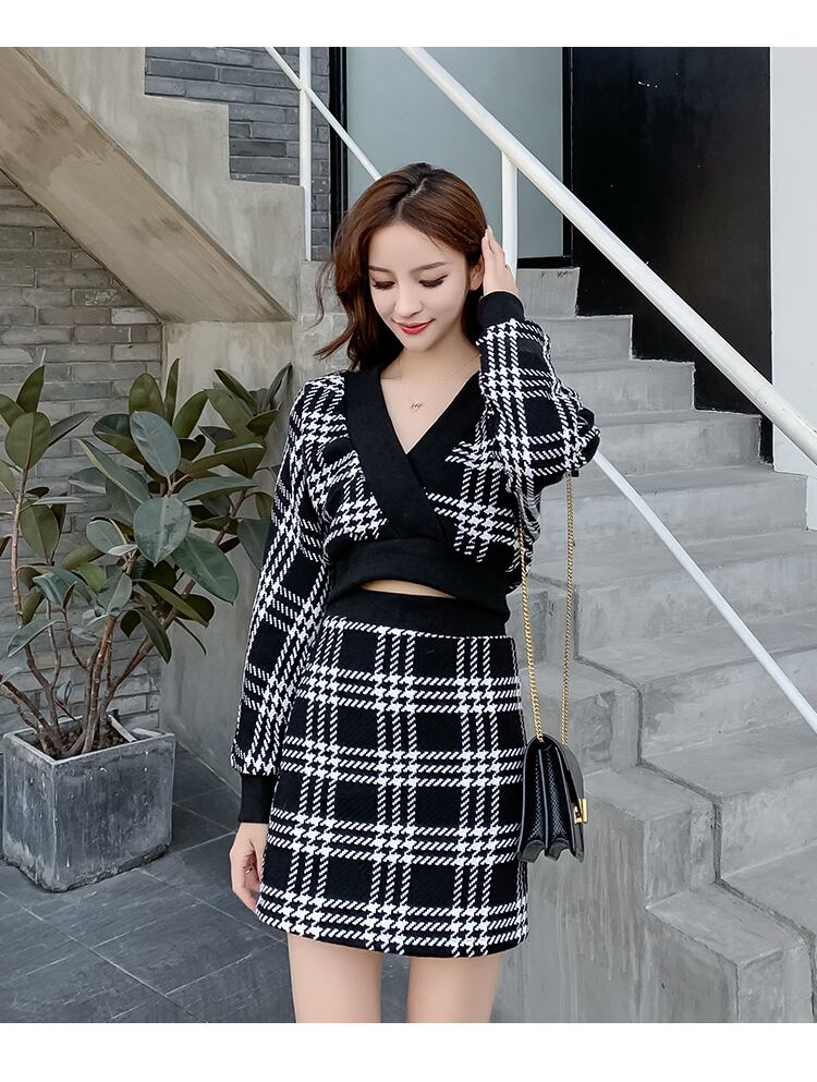【set】気質満点ファッション洋気オシャレニット2点セット G1647