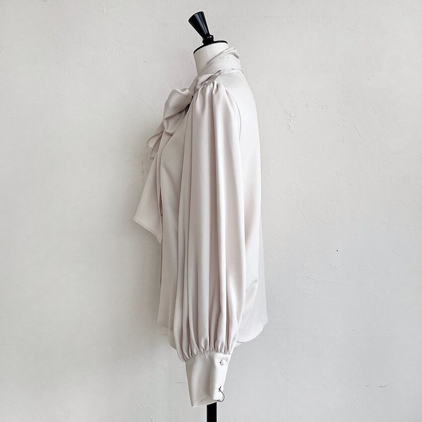 【tops】リボン付きシャツトップス M28012