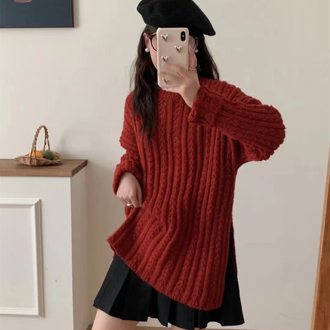【tops】カットワークニットセーター M26279