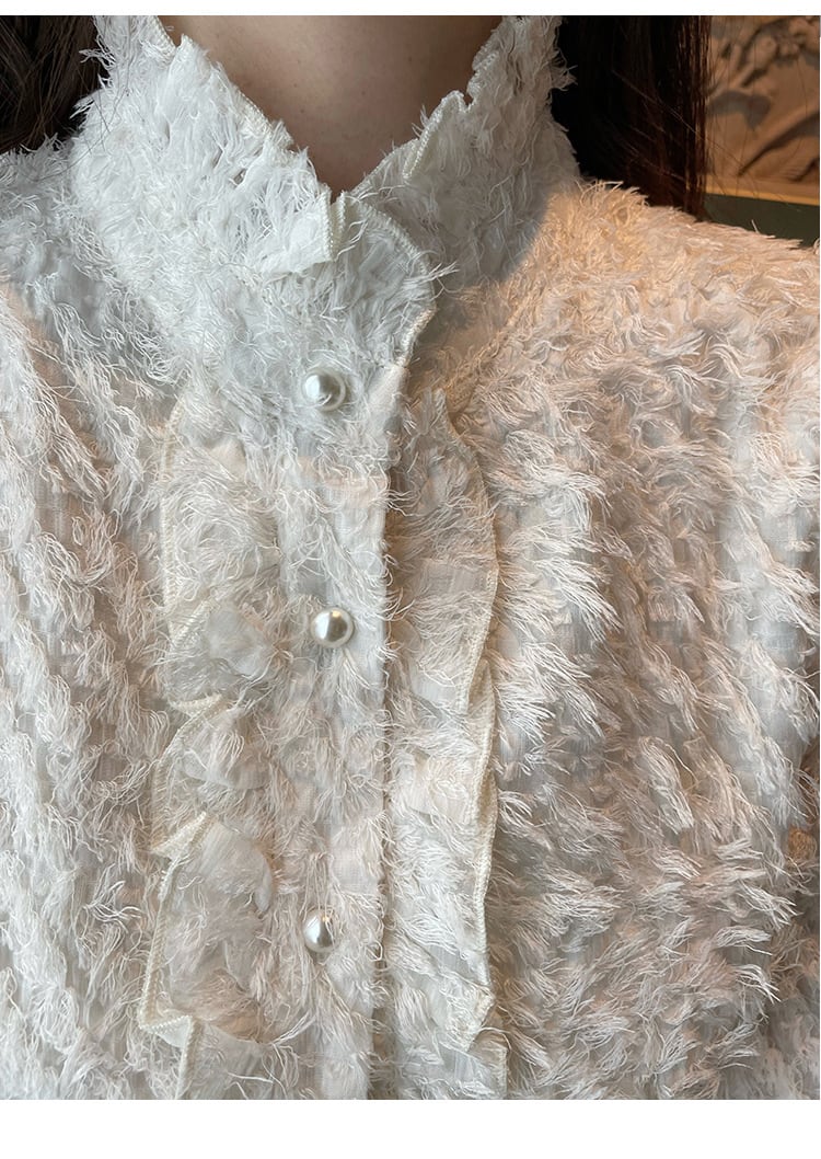 【tops】裹起毛シャツトップス M27421