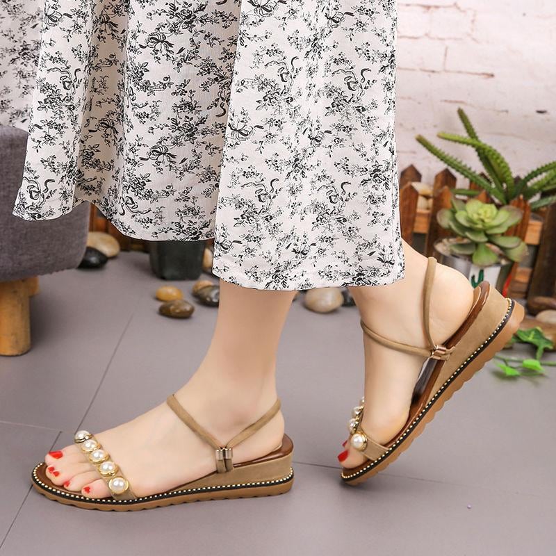 【shoes】3色履きやすい合わせやすいファッション無地サンダルF0263